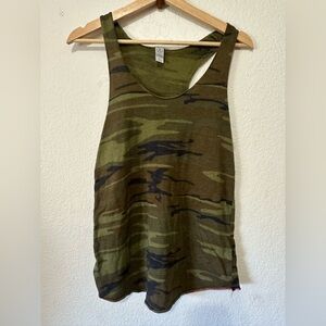 Alternative Apparel Meegs Racer Back Camo Tank Top- L
